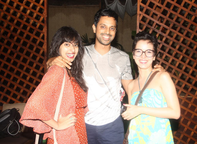 Mukul Deora with friends